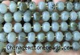 CME427 15 inches 8*12mm pumpkin labradorite beads wholesale