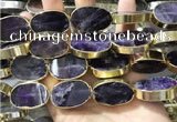 CME502 12 inches 18*28mm - 20*30mm oval amethyst beads