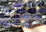 CME507 12 inches 18*28mm - 20*30mm flat teardrop amethyst beads