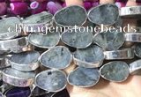 CME509 12 inches 18*28mm - 20*30mm flat teardrop labradorite beads