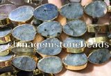 CME510 12 inches 18*28mm - 20*30mm flat teardrop labradorite beads