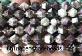 CME816 15 inches 8*10mm faceted bicone plum blossom tourmaline beads