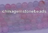 CMG140 15.5 inches 4mm round natural morganite gemstone beads