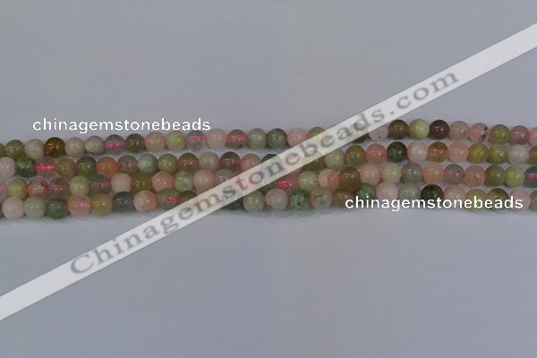 CMG161 15.5 inches 6mm round morganite gemstone beads wholesale