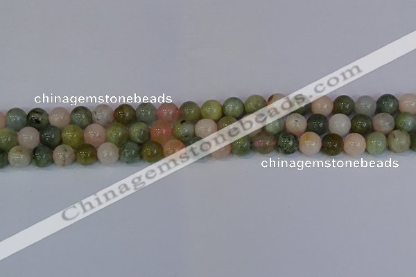 CMG162 15.5 inches 8mm round morganite gemstone beads wholesale