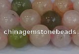 CMG164 15.5 inches 12mm round morganite gemstone beads wholesale