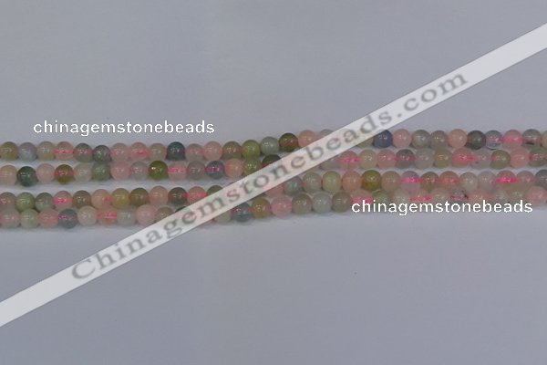 CMG171 15.5 inches 6mm round morganite gemstone beads wholesale