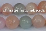 CMG175 15.5 inches 14mm round morganite gemstone beads wholesale