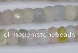 CMG216 15.5 inches 4*7mm faceted rondelle morganite beads
