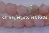 CMG225 15.5 inches 10*12mm - 12*14mm faceted nuggets morganite beads