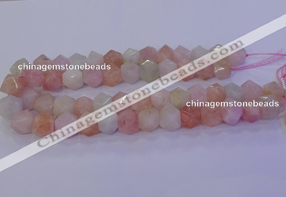 CMG226 15.5 inches 12*14mm - 14*16mm faceted nuggets morganite beads