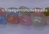 CMG227 15.5 inches 10*12mm - 12*16mm nuggets morganite beads