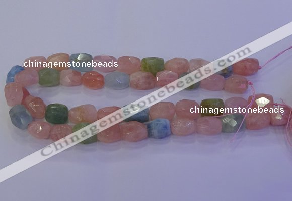 CMG230 15.5 inches 12*16mm - 13*18mm faceted nuggets morganite beads