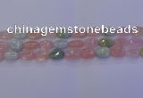 CMG238 15.5 inches 10*14mm oval morganite beads wholesale