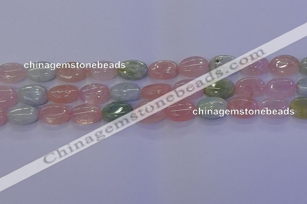 CMG238 15.5 inches 10*14mm oval morganite beads wholesale