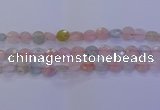 CMG253 15.5 inches 10mm faceted coin morganite beads