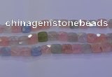 CMG261 15.5 inches 14*14mm faceted square morganite beads