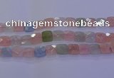 CMG262 15.5 inches 16*16mm faceted square morganite beads