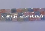 CMG280 15.5 inches 13*18mm faceted rectangle morganite beads