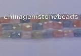 CMG281 15.5 inches 15*20mm faceted rectangle morganite beads