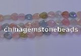 CMG284 15.5 inches 12*12mm faceted heart morganite beads