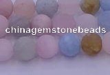 CMG302 15.5 inches 8mm round matte morganite beads wholesale