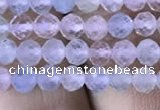 CMG325 15.5 inches 4mm faceted round morganite gemstone beads