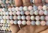 CMG331 15.5 inches 8mm round morganite beads wholesale