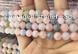 CMG337 15.5 inches 8mm round natural morganite beads