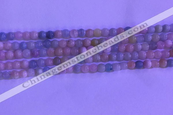 CMG360 15.5 inches 4mm round natural morganite gemstone beads