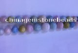 CMG368 15.5 inches 6mm - 16mm round natural morganite graduated beads