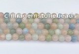 CMG432 15.5 inches 9mm round morganite beads wholesale