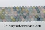 CMG441 15.5 inches 8mm round morganite gemstone beads wholesale