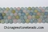 CMG442 15.5 inches 10mm round morganite gemstone beads wholesale