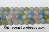 CMG444 15.5 inches 14mm round morganite gemstone beads wholesale