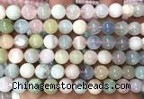 CMG517 15 inches 9mm round morganite gemstone beads