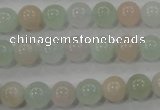 CMG52 15.5 inches 8mm round natural morganite beads wholesale