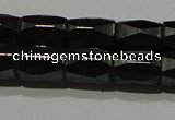 CMH105 15.5 inches 5*8mm faceted tube magnetic hematite beads