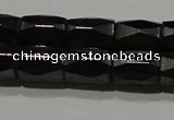 CMH105 15.5 inches 5*8mm faceted tube magnetic hematite beads