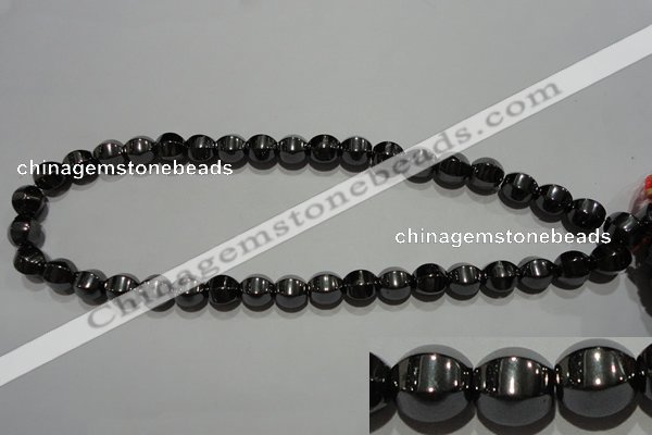 CMH130 15.5 inches 10*10mm pumpkin magnetic hematite beads