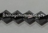 CMH136 15.5 inches 8*8mm faceted bicone magnetic hematite beads