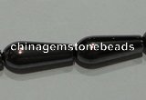 CMH139 15.5 inches 6*16mm teardrop magnetic hematite beads