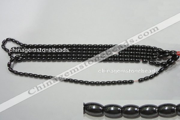 CMH145 15.5 inches 4*6mm rice magnetic hematite beads wholesale