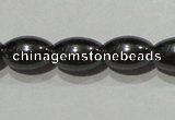 CMH147 15.5 inches 6*9mm rice magnetic hematite beads wholesale