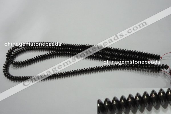 CMH166 15.5 inches 3*6mm rondelle magnetic hematite beads