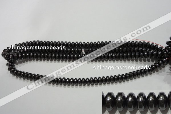CMH167 15.5 inches 5*8mm rondelle magnetic hematite beads