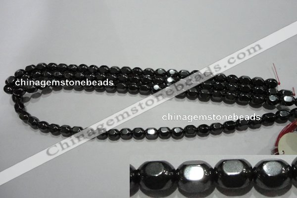 CMH169 15.5 inches 6*8mm lantern magnetic hematite beads