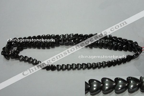 CMH172 15.5 inches 8*8mm heart magnetic hematite beads wholesale