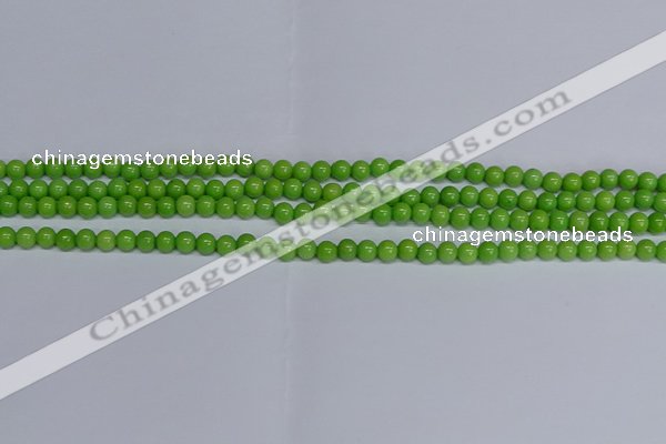 CMJ113 15.5 inches 4mm round Mashan jade beads wholesale