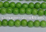 CMJ114 15.5 inches 6mm round Mashan jade beads wholesale